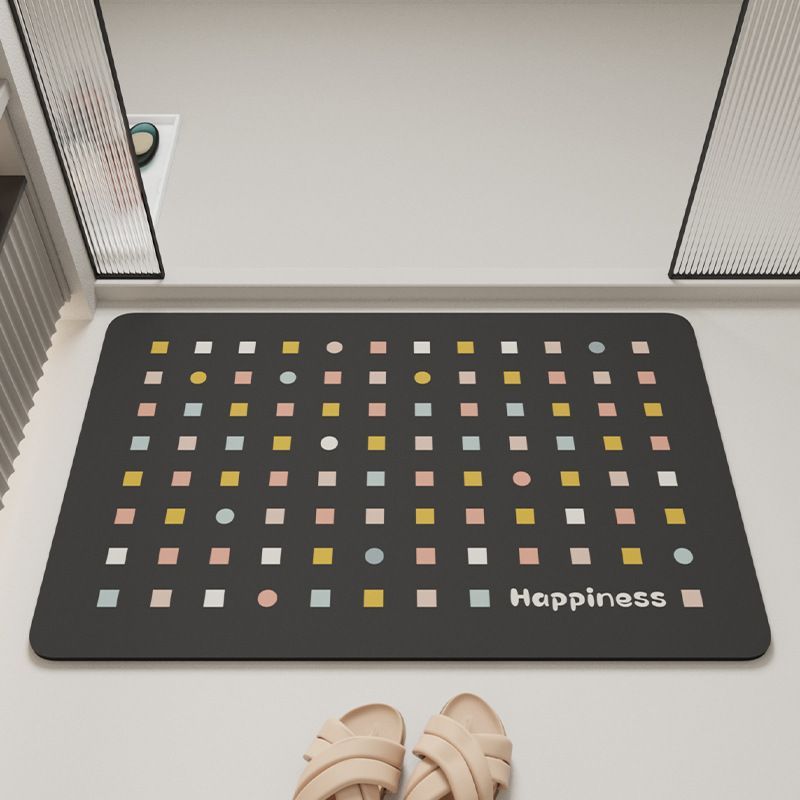 Diatom mud bathroom mat, quick drying, dirt resistant foot pad, anti slip, toilet door and bathroom mat