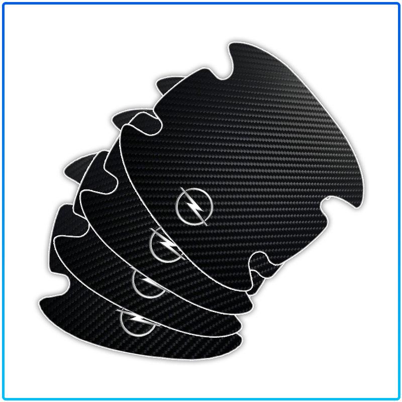 4PCS Carbon Fiber Car Door Handle Protection 3D Sticker Accessories For Opel Astra C G H Insignia J K Zafira B Corsa Vectra C Corsa C