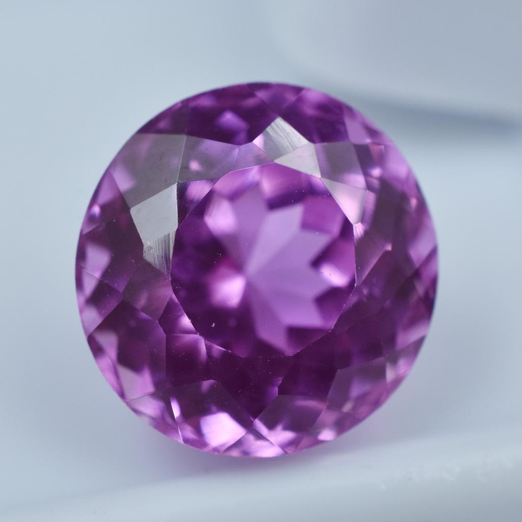 Natural Pink Sapphire Loose Gemstone 9.30 ct Round Shape September Birthstone for Gem Collections