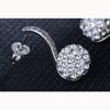 Shambhala Diamond Ball Long Sparkling Temperament Simple Female Earrings Party Accessories Fashion Jewelry