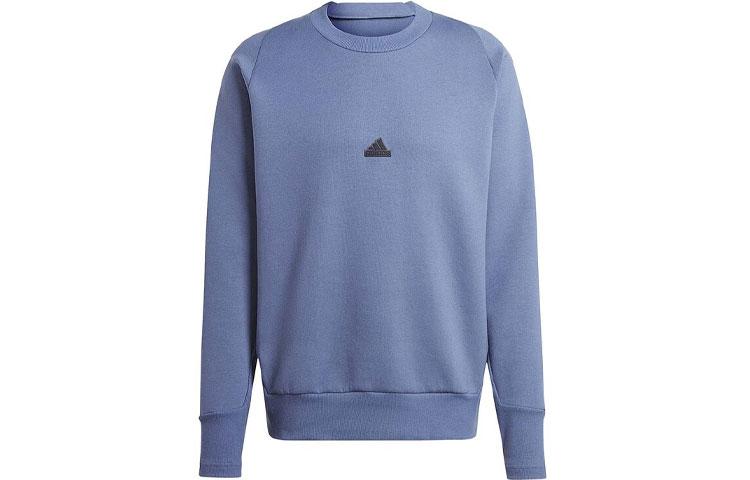 Adidas Sweatshirts Men s Blue Crew Neck Moderate Regular IR5243 M