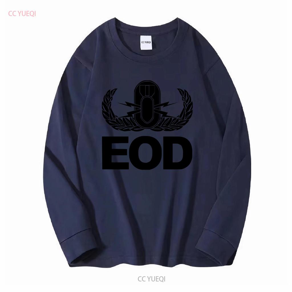 T Shirt J1828 Coat of Arms Eod Blasters Low Visibility Army long or short sleeves vintage Washed Unisex designer clothes homme