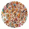 50PCS Kawaii Christmas Dessert Gingerbread House Stickers for Scrapbooking Skateboard Phone Case Children's Gift Toy