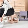 Skládací lavička Multifunkční podnožka pro batolata Seniory Přenosná plastová stolička s rukojetí Venkovní rybářská stolička