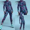 3D Digitaltrykk Sceneopptreden Kostymer Voksne Halloween-arrangementer Karneval Temafest Cosplay Antrekk Latespill Jumpsuit