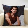 Singer CConan GGray Cushion Cover Natural Linen Organic Fabric DoubleSided Printing Room Sofa Decor Pillow Case