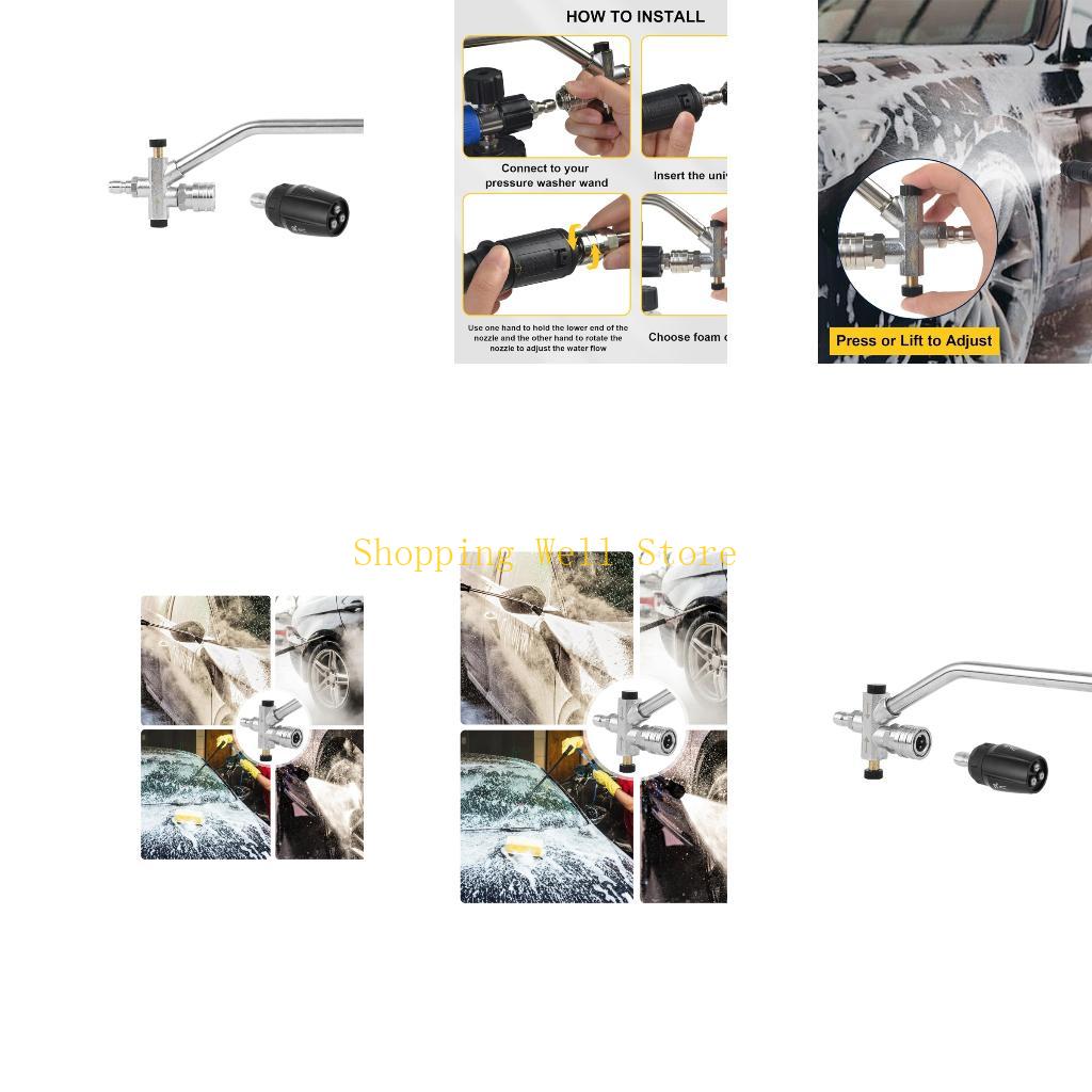 

KX4B Double Ended Foam Attachment 360 Rotating Head And Wash Mitt For Washers China Mainland