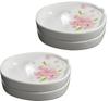 Toyo Ceramics Arita Ware Healthy Low-Sodium Plates, Set of 4, Satosakura, ID-42-2-2