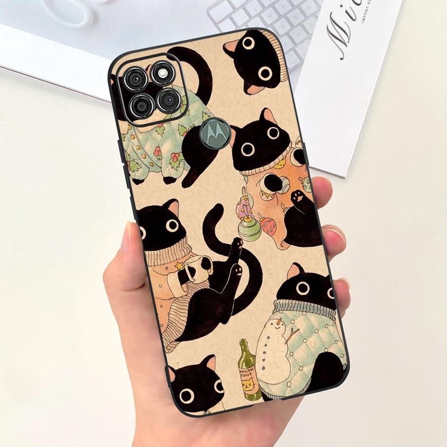 For Motorola Moto G9 Power G9 Play G9 Plus Case Black Liquid Silicone Bumper Soft TPU Marble Space Man Dragon Capa Coque Fundas
