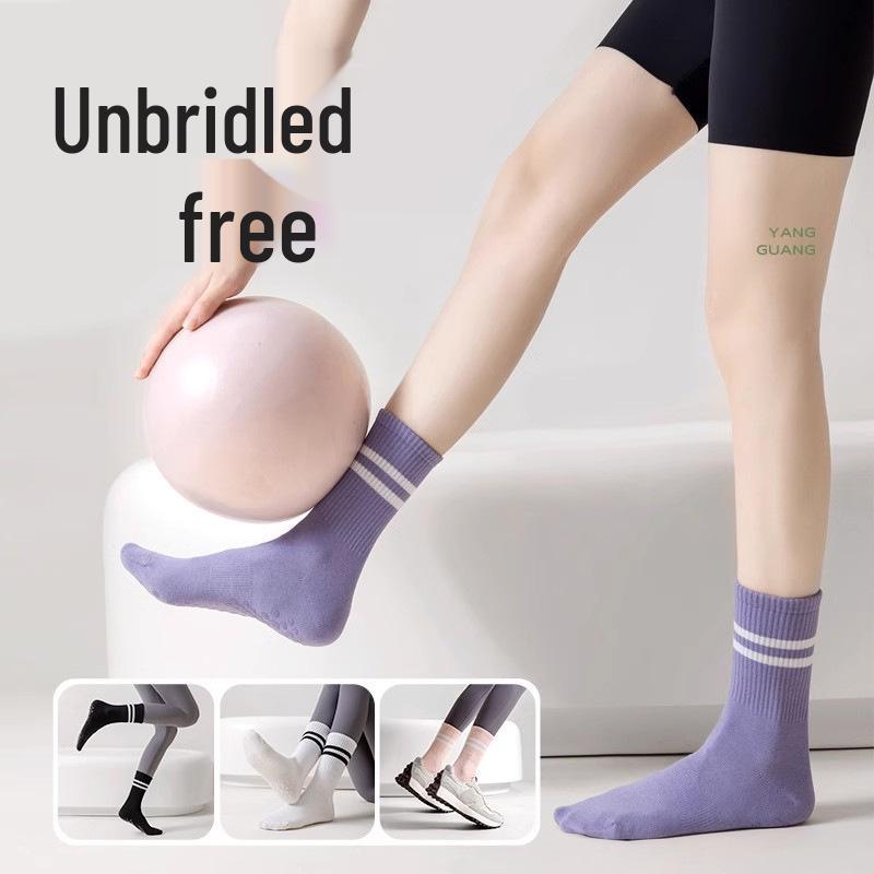 Women's Non-Slip Mid-Calf Yoga & Pilates Socks