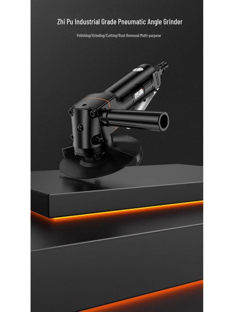 Industrial-Grade Pneumatic Angle Grinder/Polisher: Multi-Function, 4-7 Inch Cutting & Grinding Wheel Machine