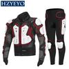 Motorcycle Armor Suits Motocross  + Gears Long Pants Protection Motorbike Armadura Racing Back Protector,HZYEYO, D-232