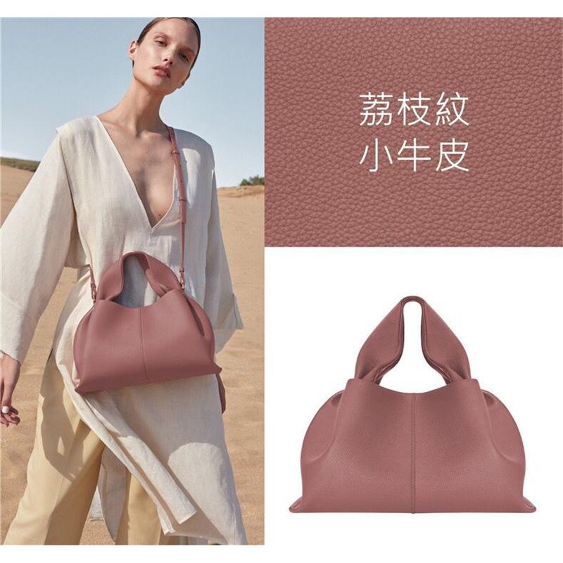 Knödel Wolken Tasche Neue Französische Nischen Design Handtasche Echte Ledertasche