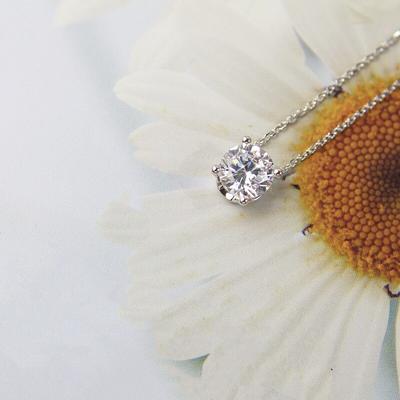 New S925 Sterling Silver 4 CLew Cz Zircon Necklace Women Real Moissanite Pendant Wedding Engagement Choker Fine Jewelry
