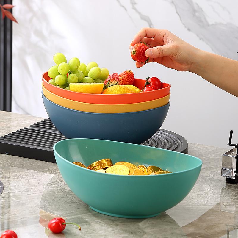 Yuanbao Bowl Vegetable And Fruit Bowl Household Living Room Dried Fruit Plate High-End Snack Plate Delicate Candy Plate