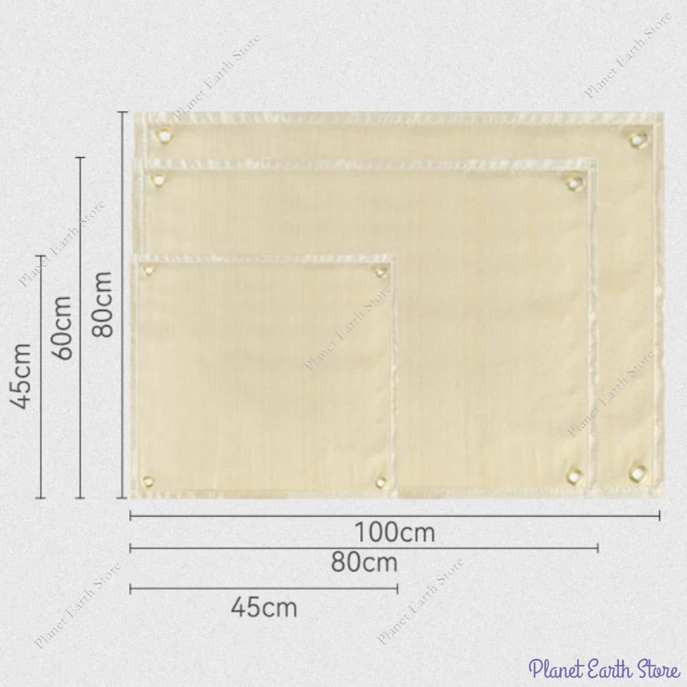 Fireproof Cloth Mat for Camping Stove Outdoor Fire Pit Fiberglass Heat Resistant BBQ Grill Insulation Pad Picnic Grass Protector