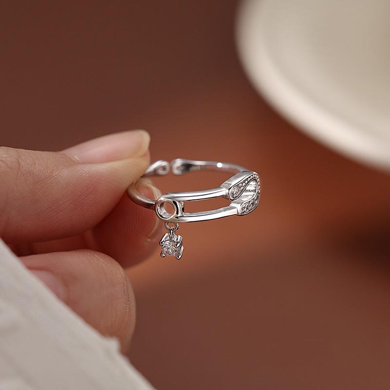 Sterling Silver S925 Women s Niche Design Adjustable Index Finger Ring - 2026 Trend