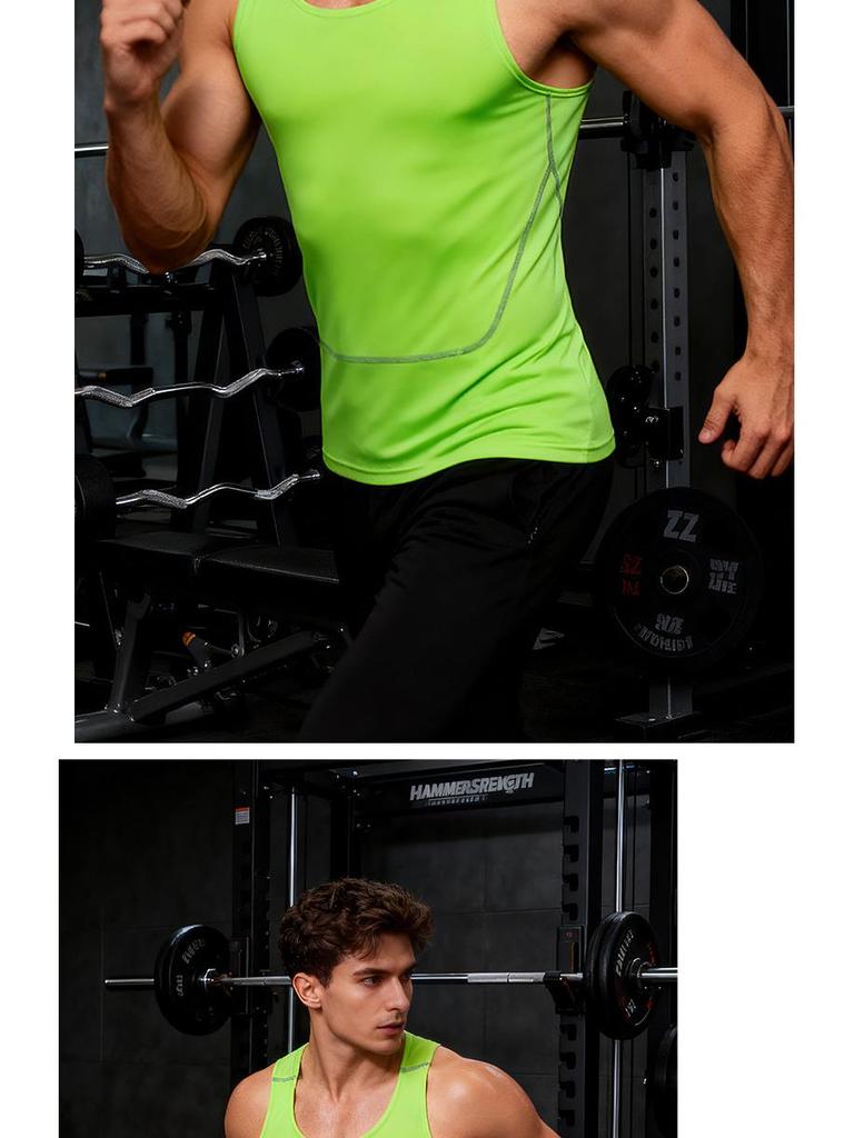 Men's Breathable Quick-Dry Slim Fit Sports Vest for Running, Training, and Basketball