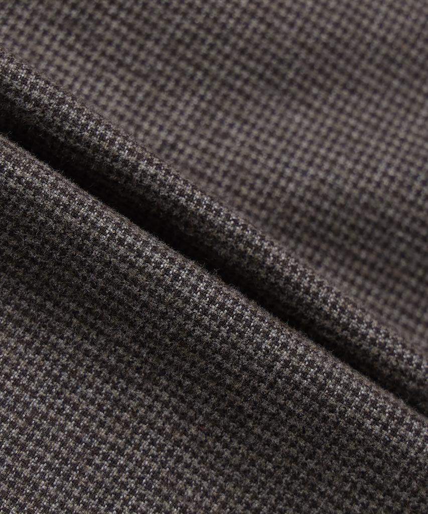 BROOKS BROTHERS Classic Fit Flannel Houndstooth Trousers (Beige) (Bbptmf4724Zef)
