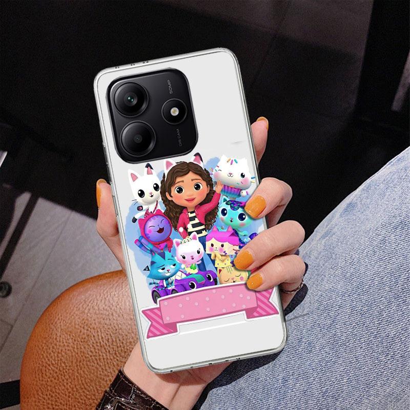 Cartoon Gabbys Dollhouse Phone Case For Xiaomi Redmi Note 15 14 13 12S 12 11 Pro Plus 14S 11S 11E 10 10S 11T 5G Personalized Cov