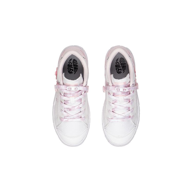 Li Ning Breathable Lightweight Sports Casual Shoes Kids Sneakers White Pink YKCS048-6