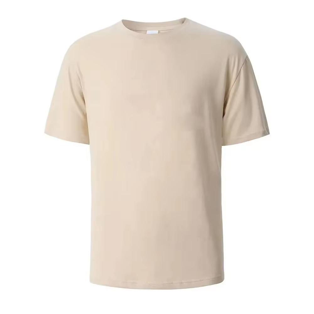 Minimalist Style Solid Color Casual T-Shirt Cotton Breathable Tee Unisex Unisex Summer Streetwear