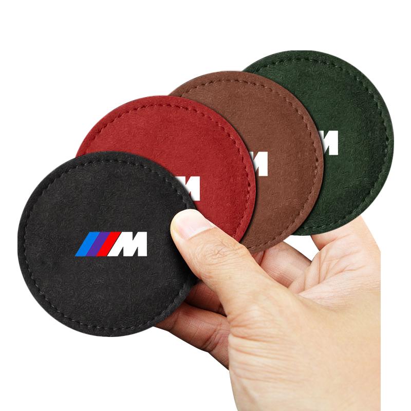 M Logo Car Coaster Water Cup Seat Cushion Anti Slip Pad For BMW X6 X1 X2 X3 X4 X5 X7 E46 E39 E90 E36 E60 E34 E30 F30 E71 F10 F10 F11 F30 E34 E92