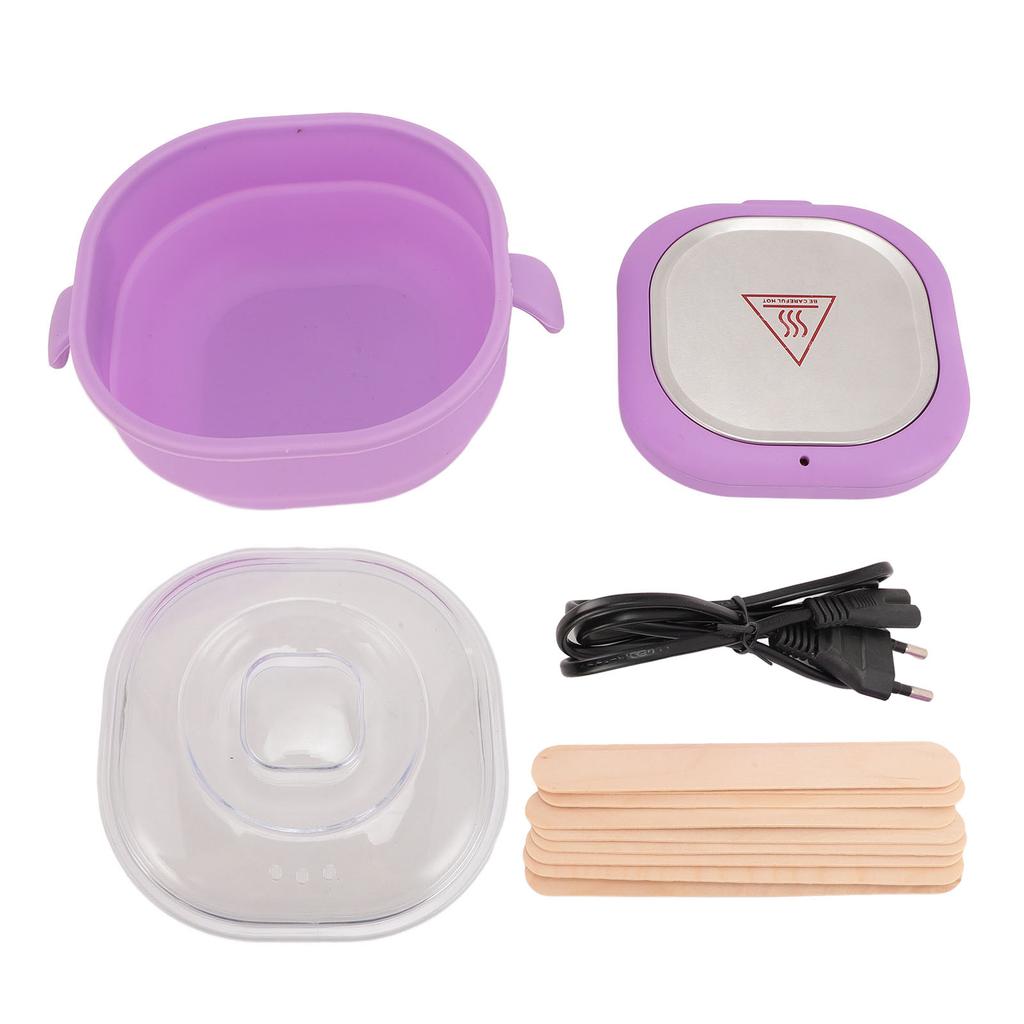 100W Electric Hot Wax Warmer Machine for Hair Removal 400ml Wax Heater Folding Silicone Pot Non Stick Easy to Clean