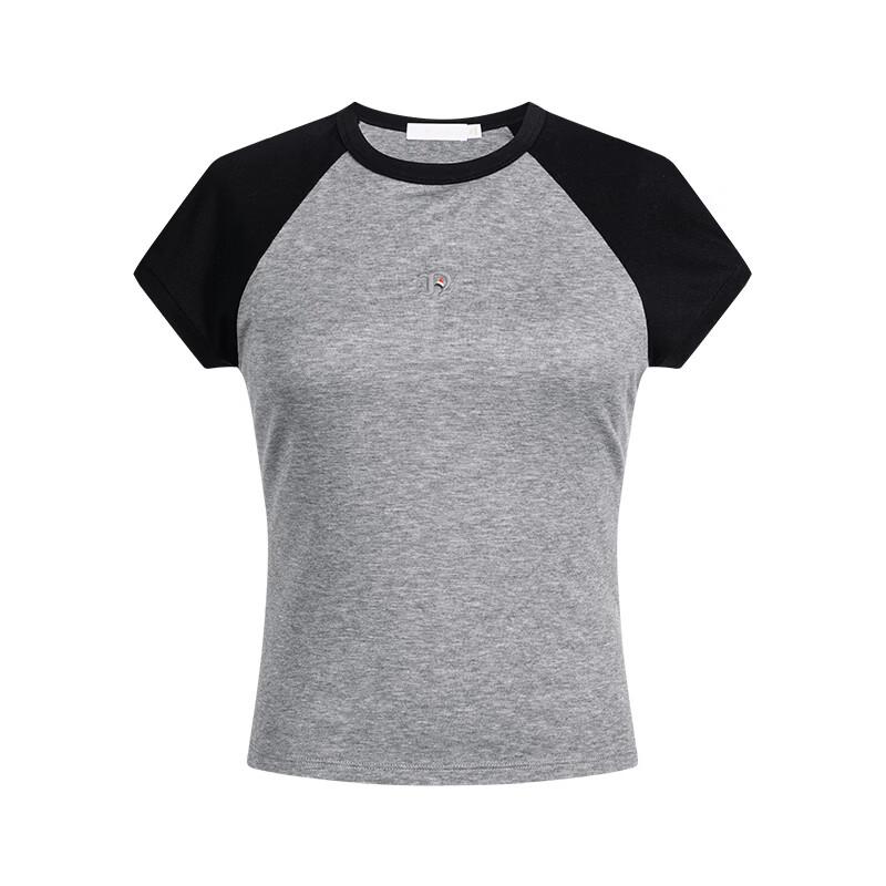 Navigare Women's Tencel Wool Contrast Short Sleeve T-Shirt
