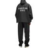 Fear of God Essentials Strukturierte Nylon Kapuzen-Coachjacke Schwarz Herren Oberbekleidung 202BT246370F