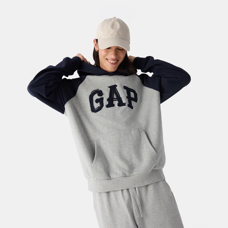 Gap Unisex Calligraphy Logo Raglan Hooded Sweatshirt