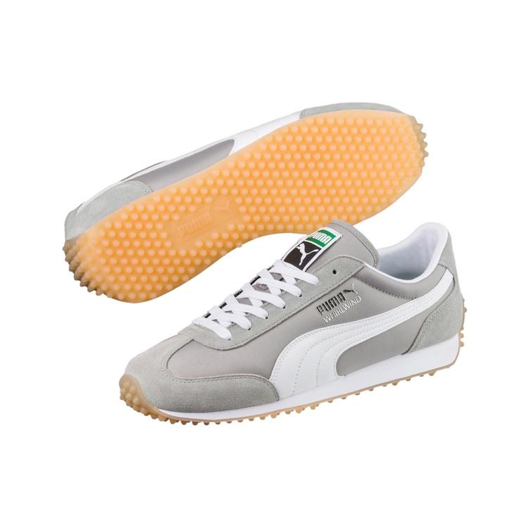 PUMA Whirlwind Classic Low Tops Retro Casual Shoe Gray Men's 351293-89