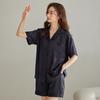 Pajamas Ladies Summer Summer Ice Silk Short Sleeve Shorts Thin Silk Cool Simulation Silk Loungewear Women's Suit