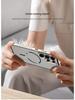Samsung S26 Ultra Frosted Metal Frame Phone Case with Cooling Magnetic Ring - Exclusive Cross-Border Use