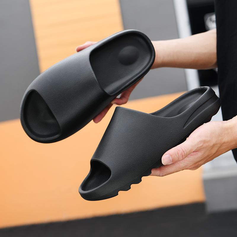 Men's Summer Non-Slip Sport Slippers, "Stepping on Clouds" Single Strap Sandals, Lightweight Thick-Sole Indoor/Outdoor Flip-Flops