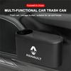 Trash Can Auto Emblem Garbage Box Bin Storage Car Accessories For Renault Dacia Megane 2 3 Duster Logan Clio 4 Laguna Sandero Scenic