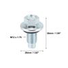 X Autohaux M12 x 1.75 Engine Oil Drain Plug Screw with Steel Seal Ring Replacement for Buick 1/2/4Pcs Oil Drain Plugs 3