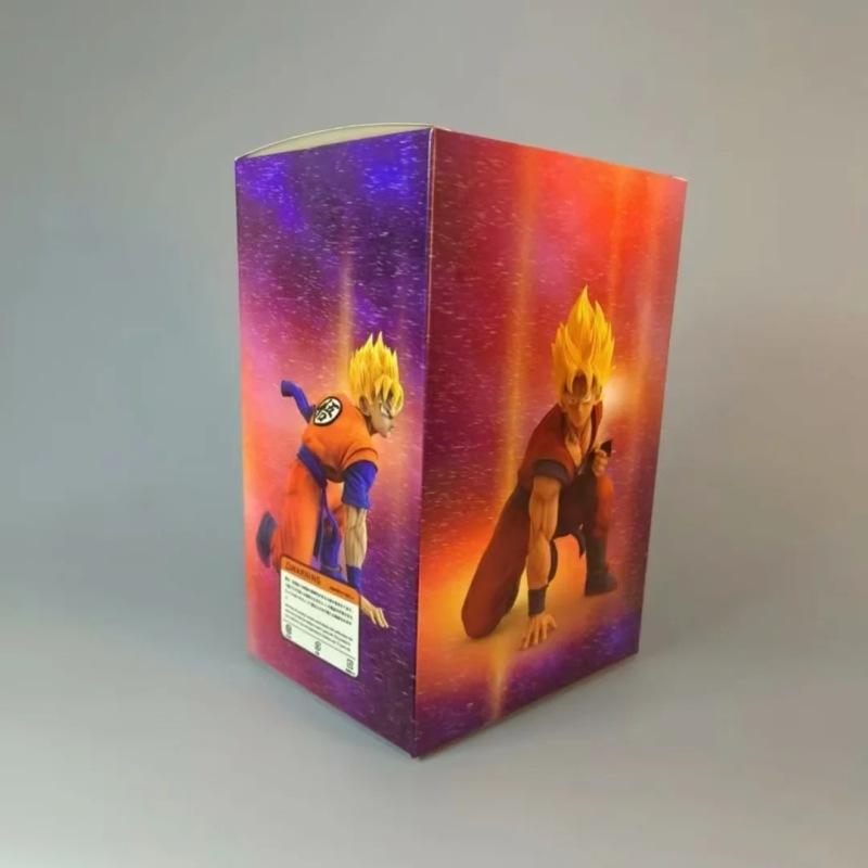 Figurine de acțiune GK Son Goku Statuie ghemuită PVC Model Jucării pentru copii