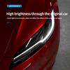 Película Protetora para Farol para Tesla Model 3+ TPU Transparente Preto Fumê Película para Farol Novo Modelo 3 Highland 2024 Acessórios para Carro