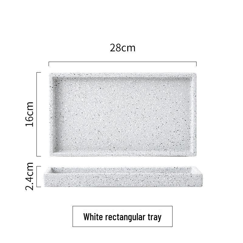 Nordic Ceramic Towel & Washbasin Storage Tray for Bathroom & Hotel Decor