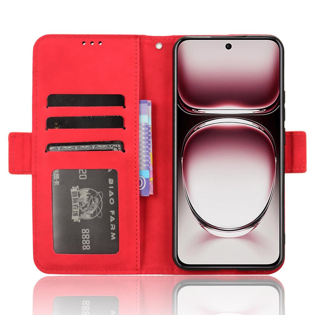 For Oppo Reno12 Pro 5G (Global) Case Multiple Card Slots Leather Phone Cover