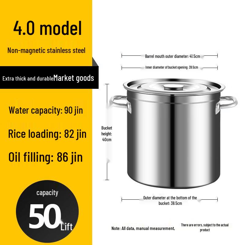 JPHZNB Heavy-Duty Stainless Steel Multi-Purpose Pot with Lid