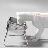 Stainless Steel Pet High Footed Bowl 15 ° Slant Anti Slip Elevated Pet Feeder Bowl 2 Grids Detachable Pet Water Feeder Container