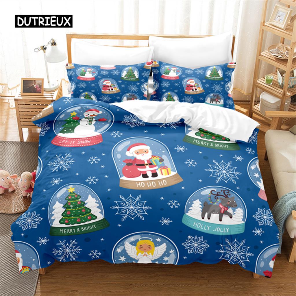 

Merry Christmas Bedding Set Duvet Cover Set 3d Bedding Digital Printing Bed Linen Queen Size Bedding Set Fashion Design EU single(135x200cm)