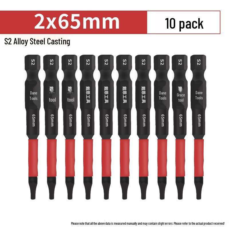 Hexagonal Anti-Slip S2 Alloy Steel Magnetic Screwdriver Bits for Electric Drills