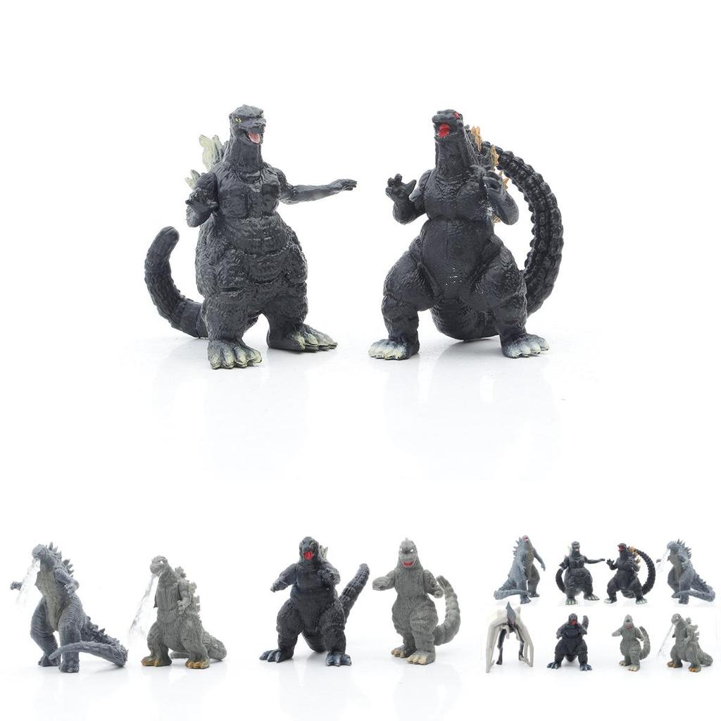 Eight Piece Godzilla Kong Kim Battle Dinosaur Pvc Action Figure Collection For Kids And Decor
