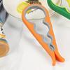 4-in-1 Multifunctional Jar & Bottle Opener Ergonomic Easy-Grip Kitchen Tool Non-Slip Plastic Can Opener for Cans and Bottles