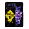 Gamer zone traffic sign Game handle Phone Case For Samsung Z Flip 7 6 5G Galaxy Z Flip4 Z Flip5 Z Flip3 Coque Black Hard PC Shel