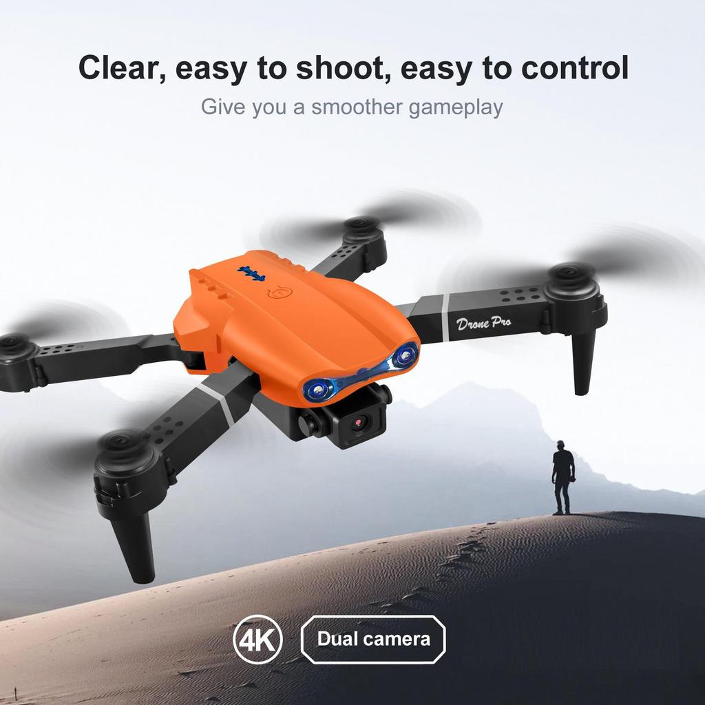 E99PRO K3 Foldable Drone with HD Camera, Long Battery Life, Remote Control, Four-Axis Aircraft Toy