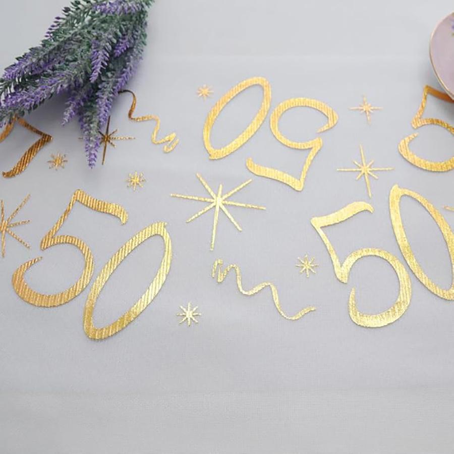 

18-80th Birthday Table Runner Decor for 20 30 60 Birthday Table Party Supplies 3m 10m Gold Table Runner Roll Birthday Decor 28 x275cm